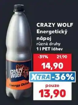 Kaufland Crazy Wolf Energetický nápoj nabídka