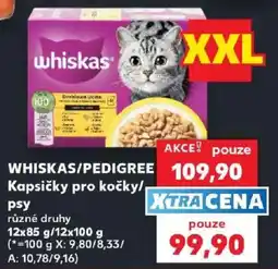 Kaufland Whiskas kapsičky pro kočky nabídka
