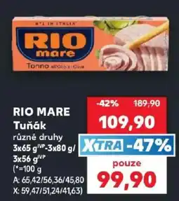 Kaufland Rio mare Tuňák nabídka