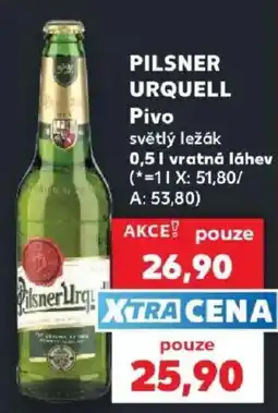 Kaufland Pilsner Urquell Pivo světlý ležák nabídka
