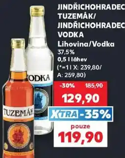 Kaufland Tuzemák Vodka nabídka