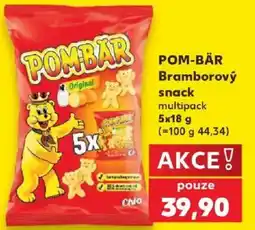 Kaufland Pom-bär bramborový snack nabídka