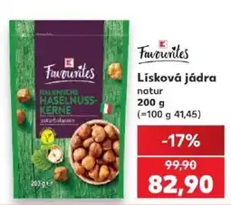 Kaufland Favourites Lisková jádra nabídka