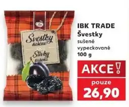Kaufland Ibk trade švestky sušené vypeckované nabídka