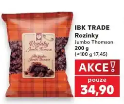 Kaufland Ibk trade rozinky jumbo thomson nabídka