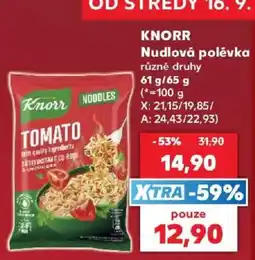 Kaufland Knorr nudlová polévka nabídka