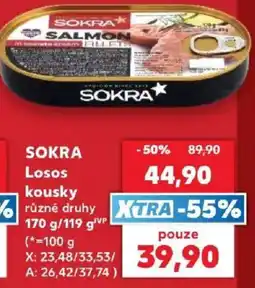 Kaufland Sokra losos kousky nabídka