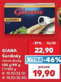 Kaufland Giana sardinky nabídka