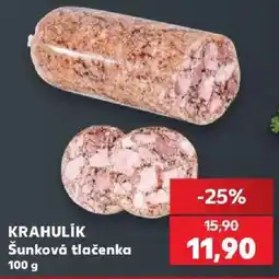 Kaufland Krahlík šunková tlačenka nabídka