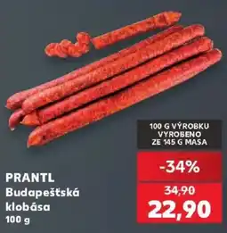 Kaufland Prantl budapešťská klobása nabídka