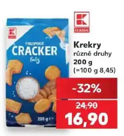 Kaufland K-Classic knusprige cracker sůl nabídka