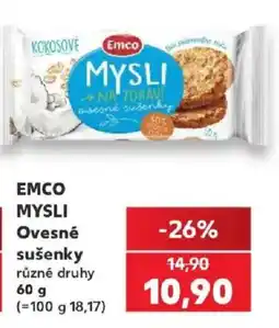 Kaufland Emco mysli ovesné sušenky nabídka