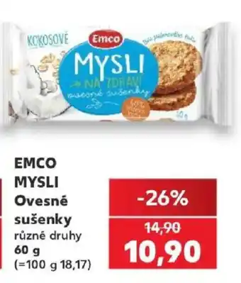 Kaufland Emco mysli ovesné sušenky nabídka