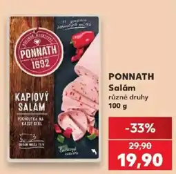 Kaufland Ponnath salám nabídka