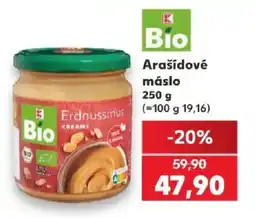 Kaufland K Bio Arašídové máslo nabídka