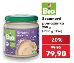 Kaufland Bio Sesamová pomazánka nabídka