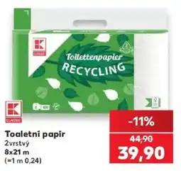 Kaufland K Classic toaletní papír nabídka