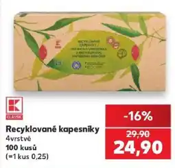 Kaufland K Classic Recyklované kapesníky nabídka