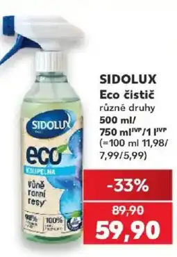 Kaufland Sidolux eco čistič nabídka