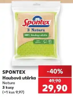 Kaufland Spontex houbová utěrka natura nabídka