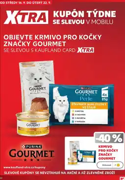 Kaufland Gourmet krmivo pro kočky nabídka
