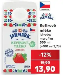 Kaufland Jarmark kefírové mléko jahoda/meruňka nabídka
