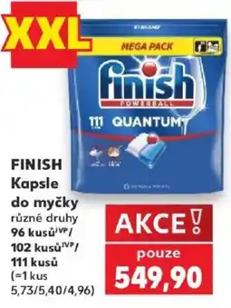 Kaufland Finish kapsle do myčky nabídka