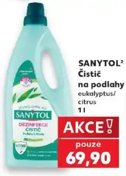 Kaufland Sanytol čistič na podlahy eukalyptus/citrus nabídka