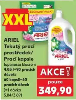 Kaufland Ariel tekutý prací prostředek prací kapsle japanesse blossom nabídka
