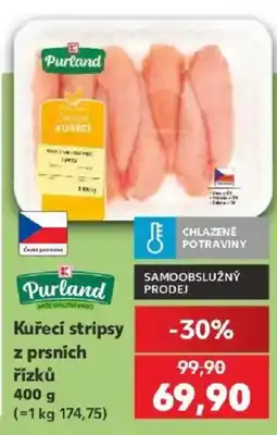 Kaufland Purland kuřecí stripsy z prsních řízků nabídka