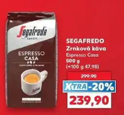 Kaufland Segafredo zrnková káva espresso casa nabídka