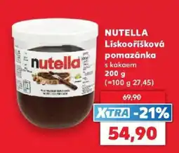 Kaufland Nutella liskooříšková pomazánka s kakaem nabídka