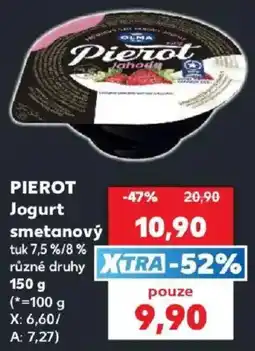Kaufland Pierot jogurt smetanový nabídka