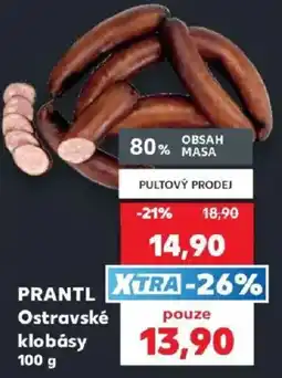 Kaufland Prantl ostravské klobásy nabídka