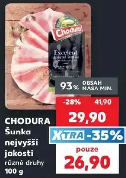 Kaufland Chodura šunka nejvyšší jakosti nabídka