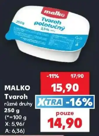 Kaufland Malko Tvaroh nabídka