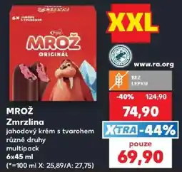Kaufland Mrož jahodový krém s tvarohem nabídka