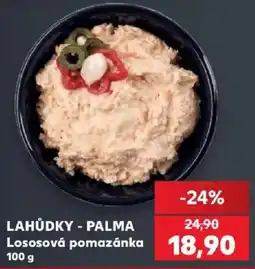 Kaufland Lahůdky - Palma lososová pomazánka nabídka