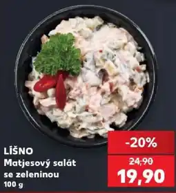 Kaufland Líšno matjesový salát se zeleninou nabídka