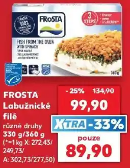 Kaufland Frosta labužnické filé nabídka