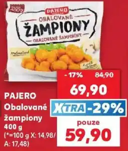 Kaufland Pajero obalované žampiony nabídka