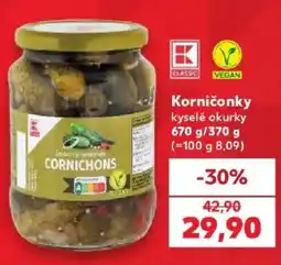 Kaufland K-Classic kyselé okurky nabídka