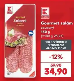 Kaufland Classic gourmet salám nabídka