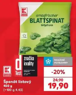 Kaufland K-Classic špenát listový nabídka