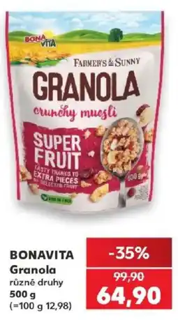 Kaufland Bonavita Granola různé druhy nabídka