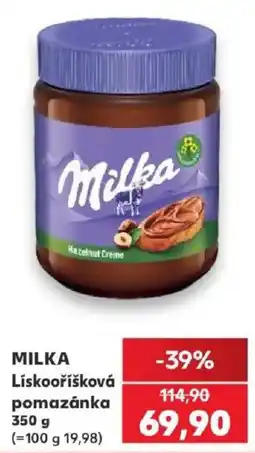 Kaufland Milka liskoořišková pomazánka nabídka