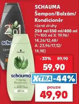 Kaufland Schauma Šampon/Balzám/Kondicionér nabídka