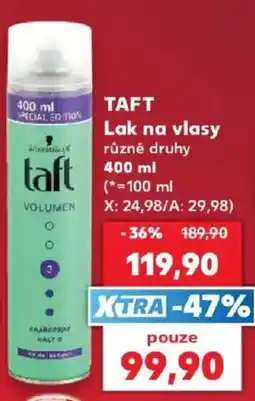 Kaufland Taft lak na vlasy nabídka