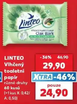 Kaufland Linteo vlhčený toaletní papír nabídka