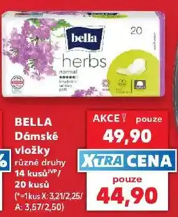 Kaufland Bella dámské vložky nabídka